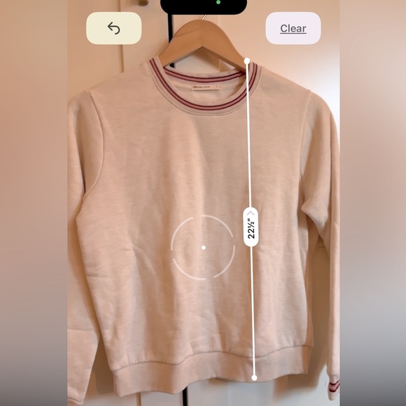 Marine Layer Anytime Crewneck Sweatshirt, oatmeal color, size XS comfy cozy soft - Picture 6 of 7